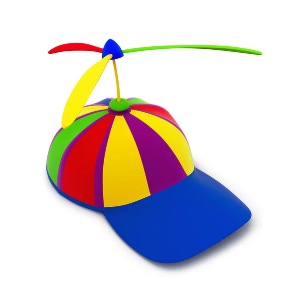 다 색된 야구 모자 — 스톡 사진