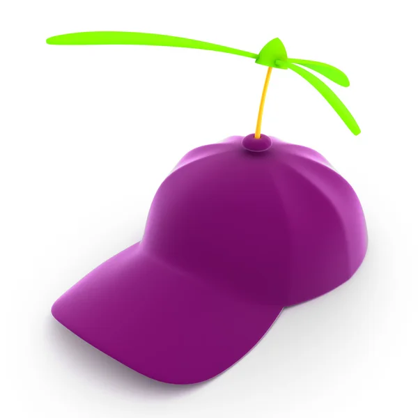 Рожева кумедна бейсбольна шапка — стокове фото