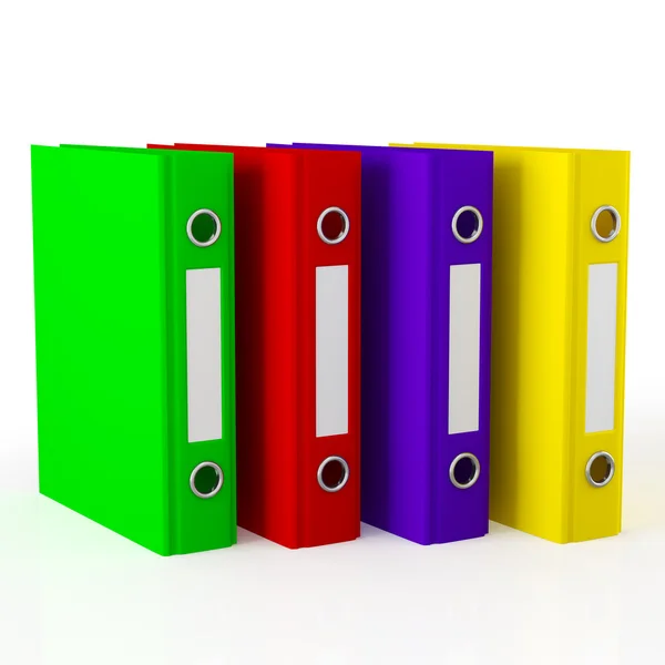 stock image Row of ring binders