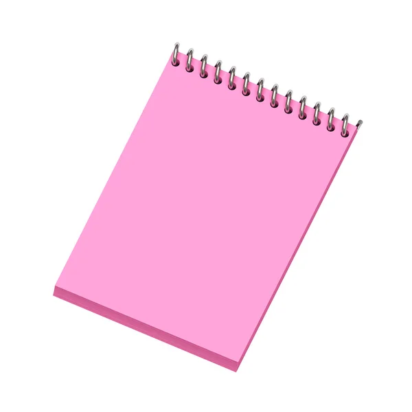 粉红色的笔记本 — 图库照片