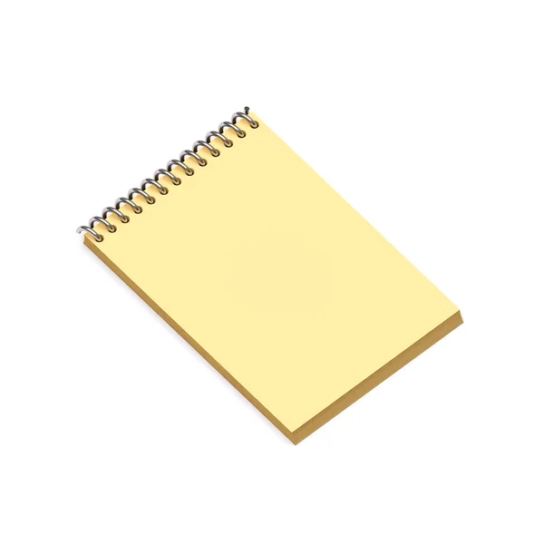 Żółty notatnik — Zdjęcie stockowe