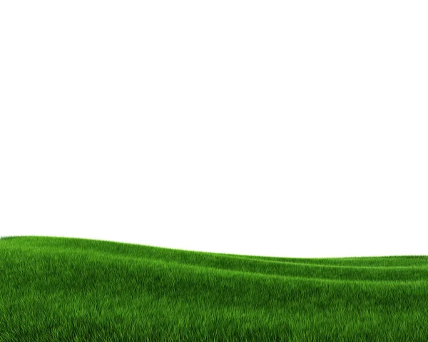 Yeşil çim sahası (3d render)