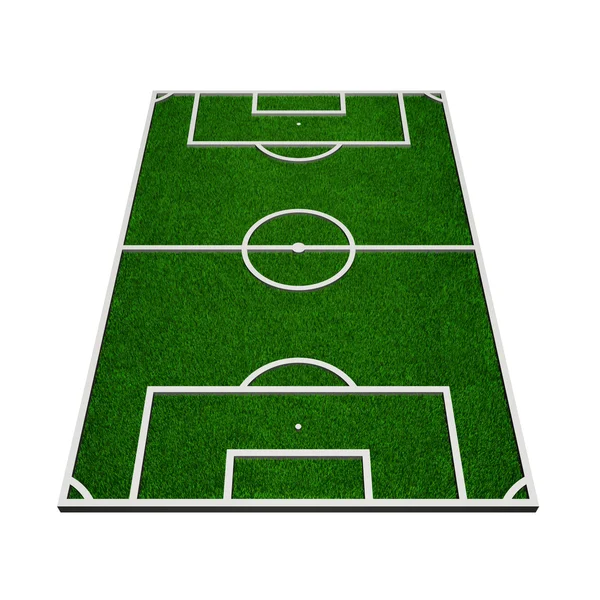 3D модель футбольного поля — стоковое фото