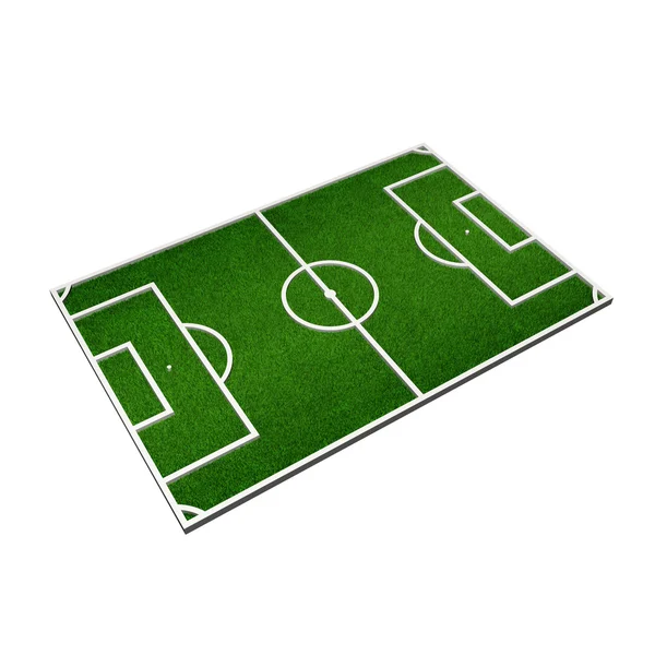 3D-Modell eines Fußballfeldes — Stockfoto