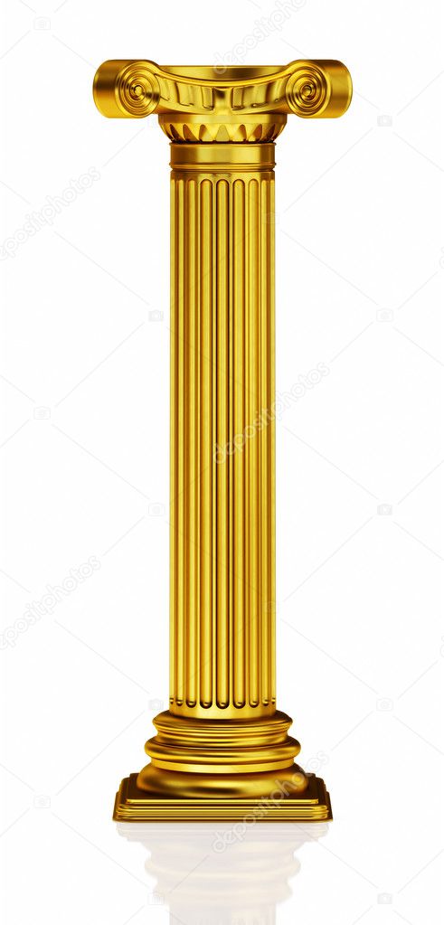 Golden 3d column