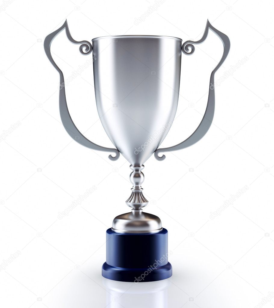Silver cup (3d render)