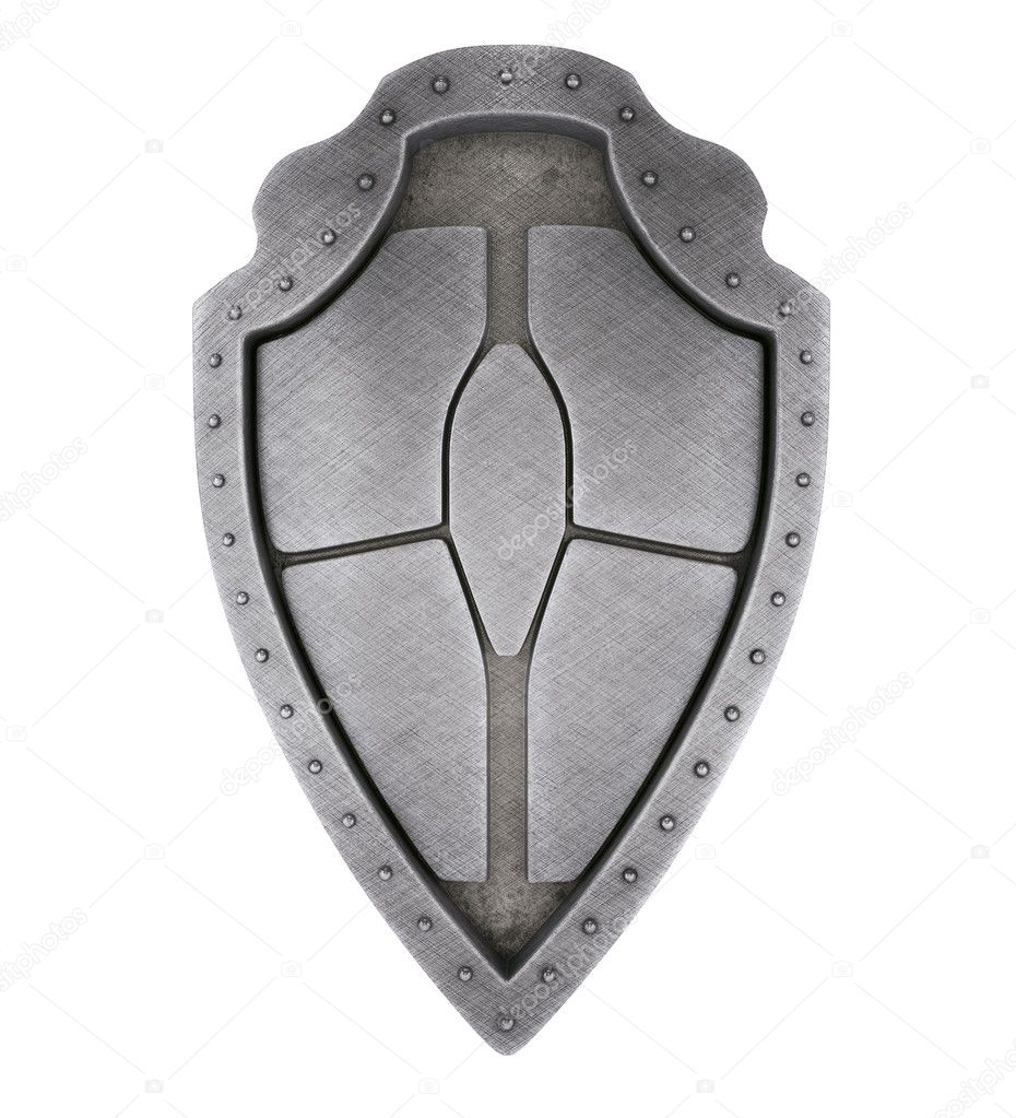Medieval brushed shield