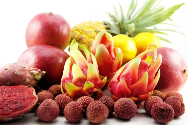 Exotic tropical fruits Royalty Free Stock Photos