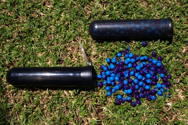 Hülsen mit Paintballs — Stockfoto