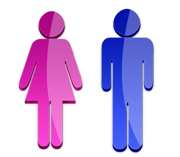 Символ мужчин и женщин — стоковое фото