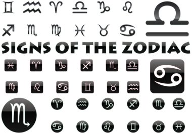 Zodiac star signs clipart