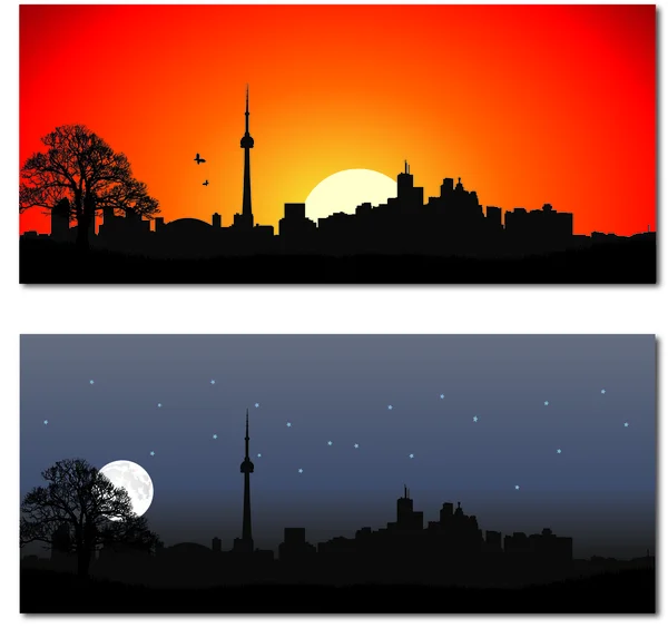 Paysage urbain de Toronto — Image vectorielle