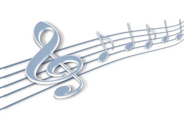 Music notes 3d — Stock Photo, Image