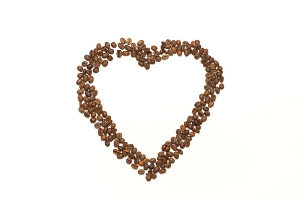 Coeur en café — Photo