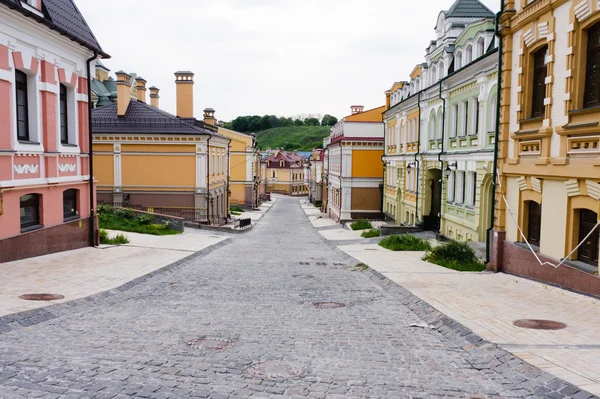 stock image Stone road and houses