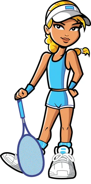 stock vector Tennis Girl