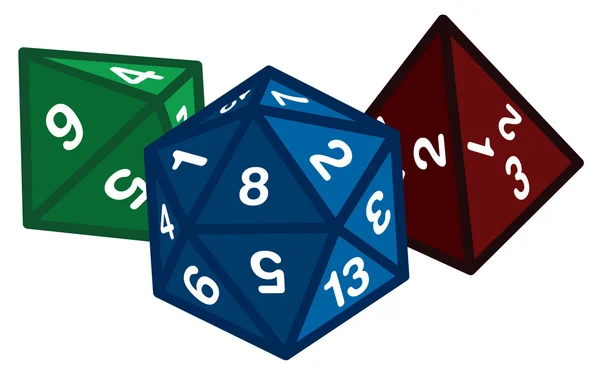 ᐈ Dice outline stock vectors, Royalty Free polyhedral dice ...