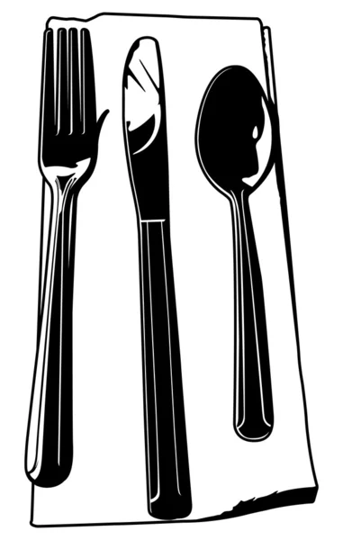 Antique Cutlery — Stock Vector © Epifantsev #44738351