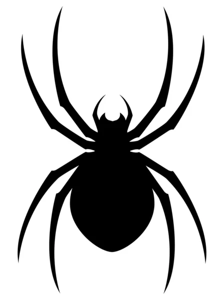 Color image of the tick and its silhouette. Vector illustration ...