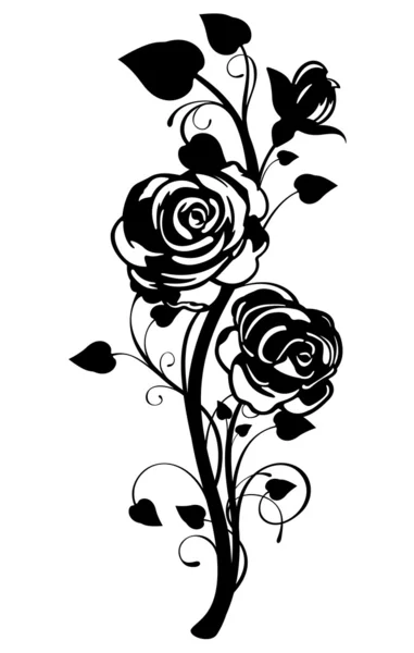 Roses Vine Digital Clip Art, Garden Rose Vine Vector Files, Floral Vine ...