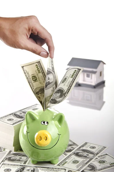 Save your money for a dreamed house — Stock Photo, Image