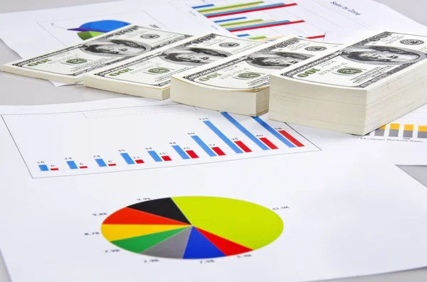 Money and business chart — Stock Photo, Image