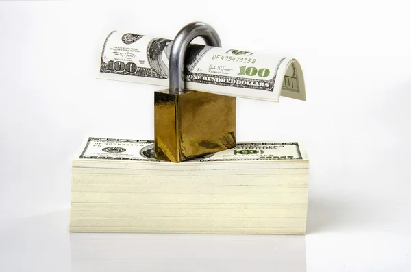 stock image Money and key