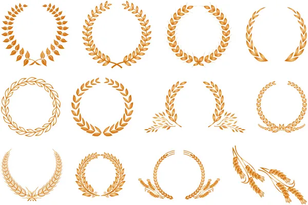 Patrón de corona de laurel — Archivo Imágenes Vectoriales