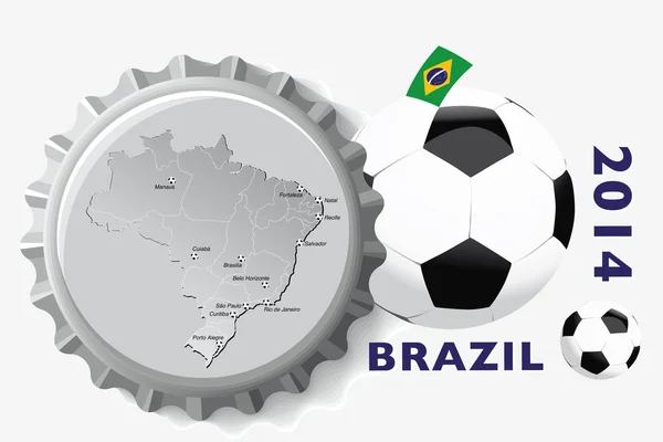 Brezilya 2014 - futbol illüstrasyon