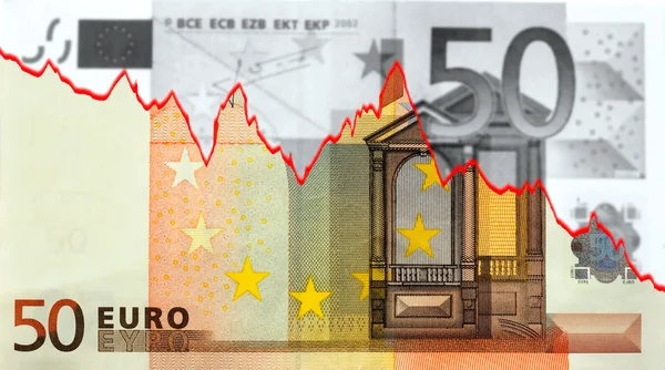 Crise monetária na Europa — Fotografia de Stock