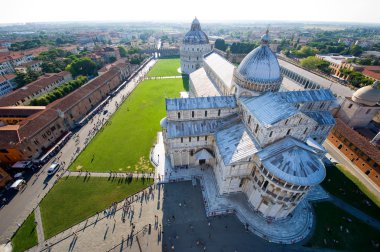 View from the leaning tower of Pisa clipart