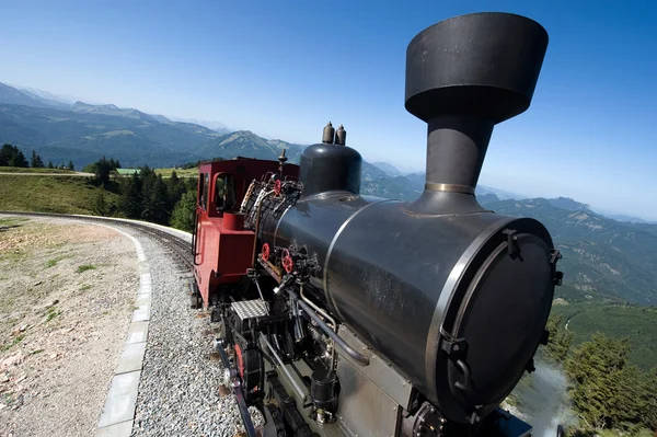 Velho comboio a vapor — Fotografia de Stock