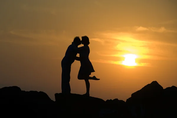 Casal beijo — Fotografia de Stock