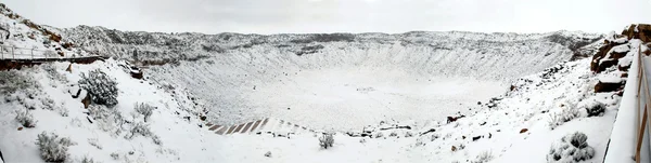 Метеоритный кратер — стоковое фото