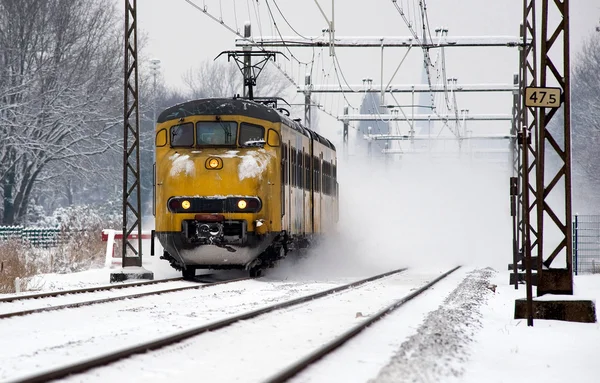 Trein/sneeuw — Stockfoto
