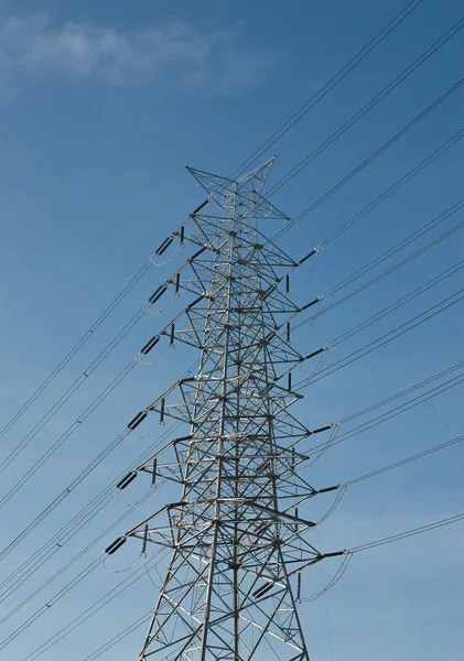 High voltage power pole. — Stock Photo, Image