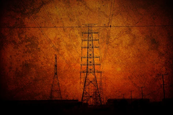 高電圧塔. — ストック写真