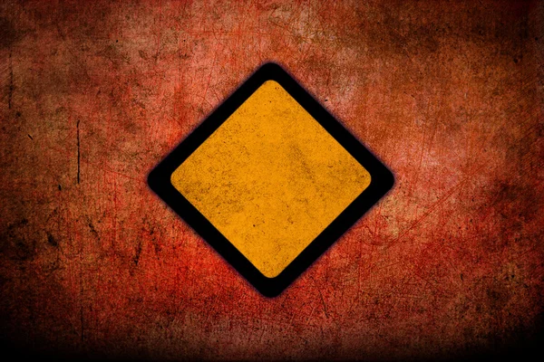 Grungy Road Sign Glossy — Stock Photo, Image