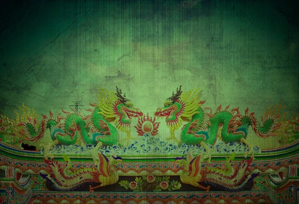 中国の寺院で龍 — ストック写真