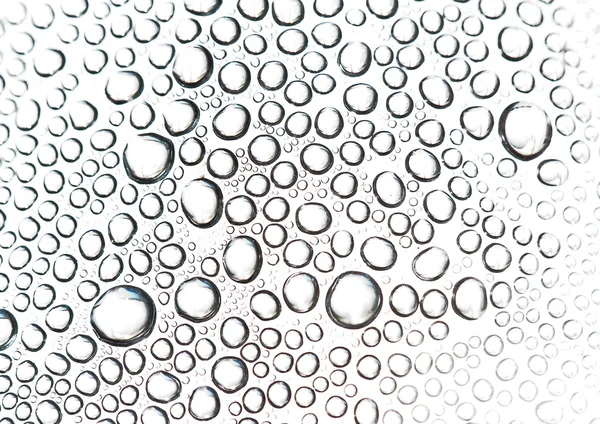 Kapky vody na povrchu skla. — Stock fotografie