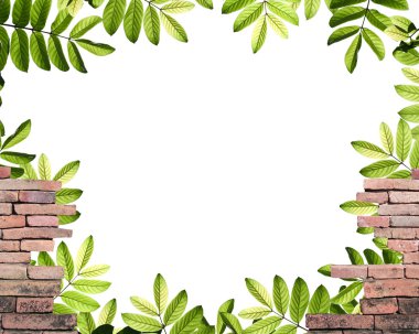 Parapet and leafs clipart