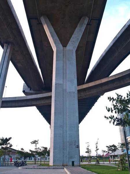 Del av bhumibol bridge — Stockfoto