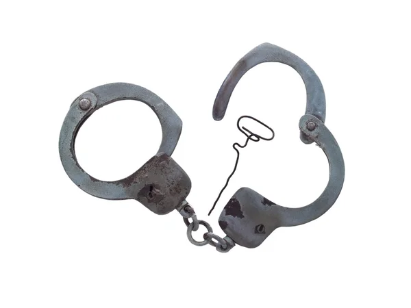 stock image Old handcuffs