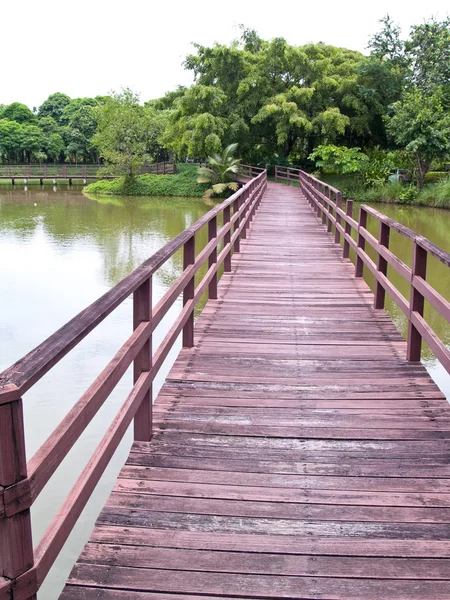 Ponte di legno — Foto Stock