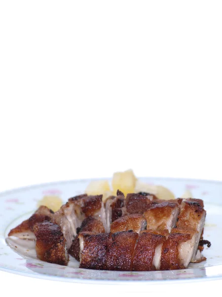 Carne de porco frita — Fotografia de Stock