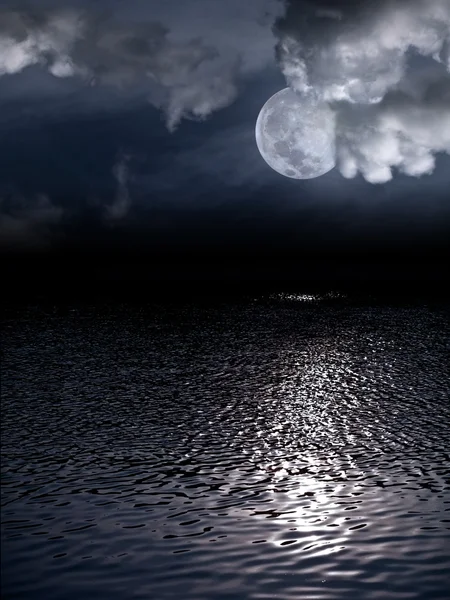 Prachtige volle maan — Stockfoto