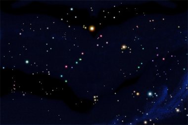 Güney gökyüzü yıldız haritası