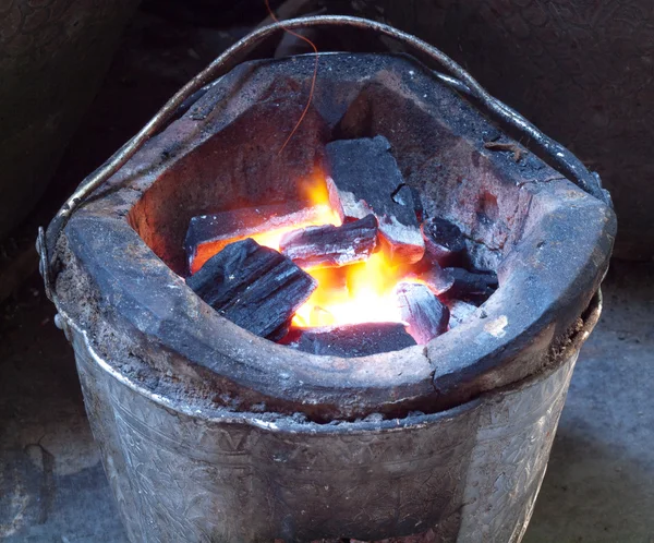 stock image Burning charcoal