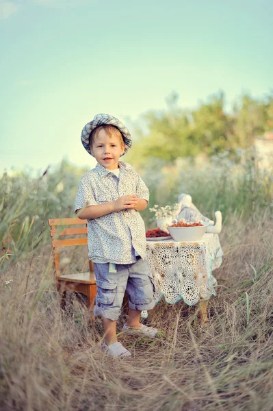 Piknik dítěte — Stockfoto