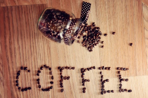 Kaffee in Körnern — Stockfoto